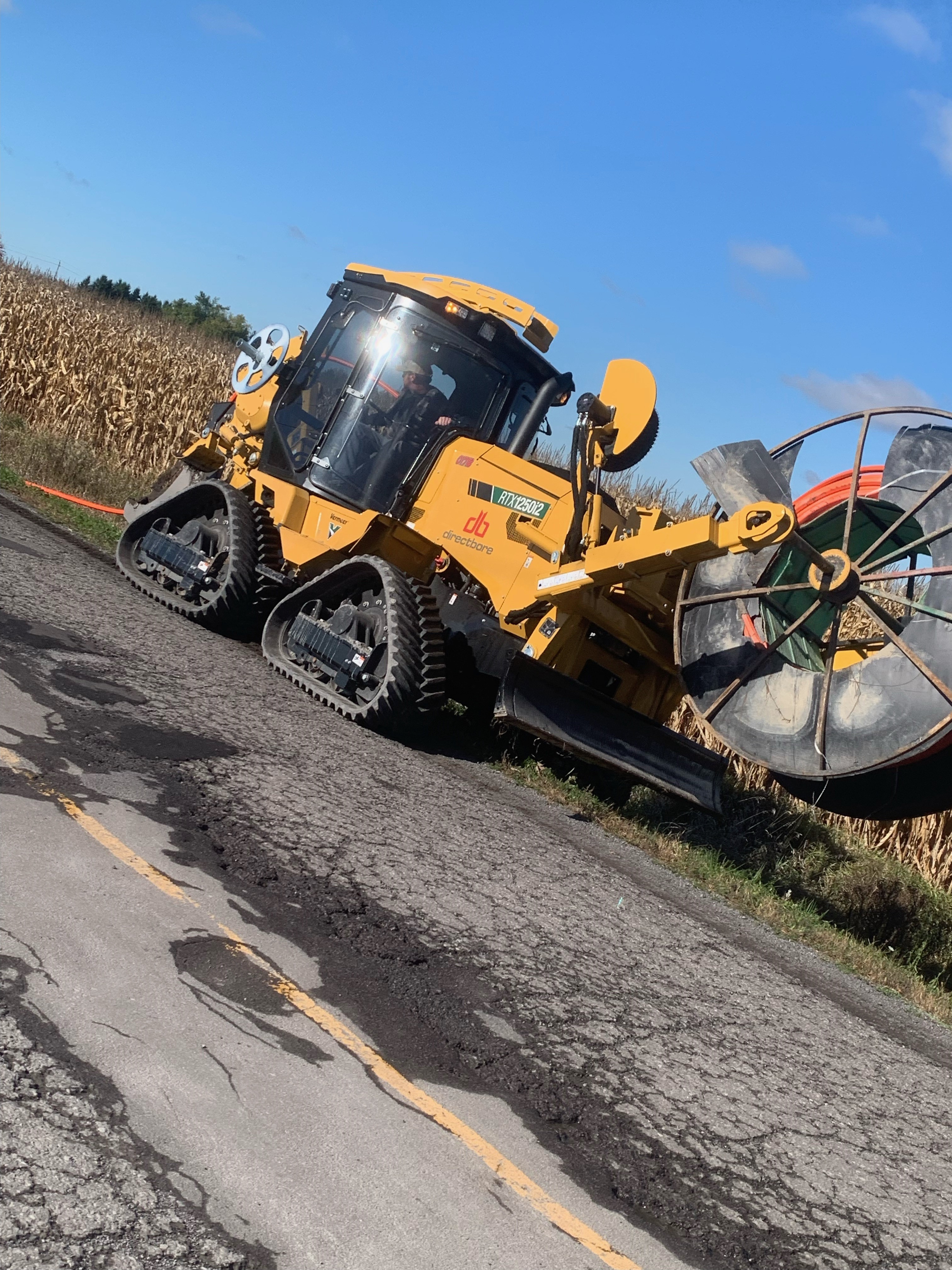 Direct Bore cable installation.